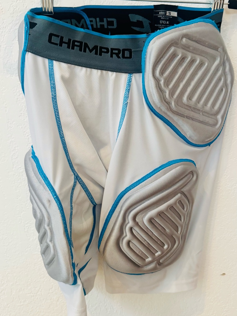Champro 'Bull Rush' integrated 5 pad football compression Girdle